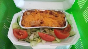   Mac and Cheese with Salad          